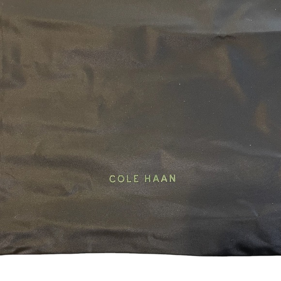 Cole Haan Shoe bag - Black w/ Green logo & Drawstring closure - Picture 3 of 6